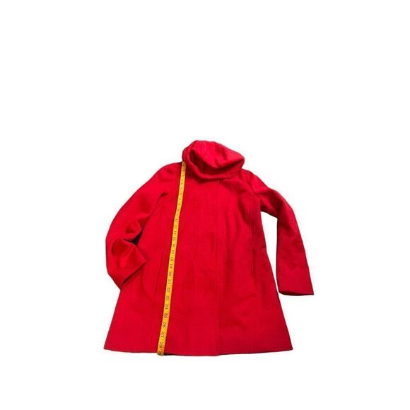 J. Jill Women's Red Wool Blend Hooded Coat Size S - Picture 4 of 9